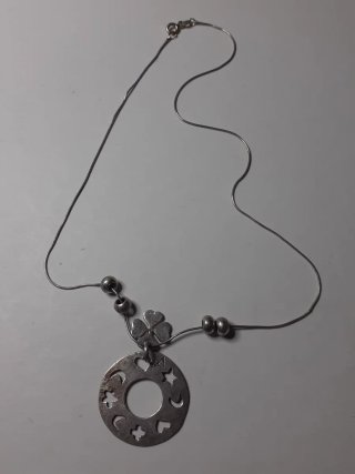 Gargantilla de plata 925 con colgantes