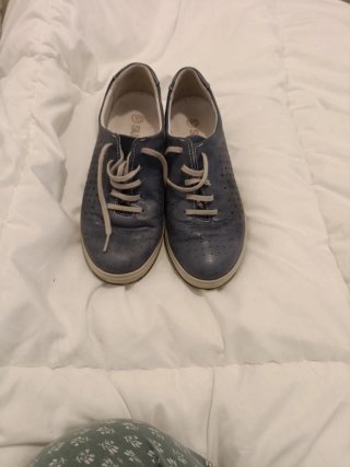 Zapatos de piel azules Sun