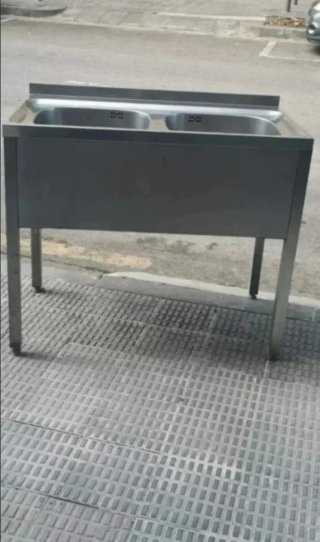 Fregadero Doble de Acero Inoxidable