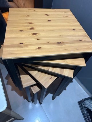 Set de 8 Mesas Madera