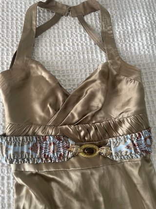 Vestido Roberto Cavalli Class Dorado