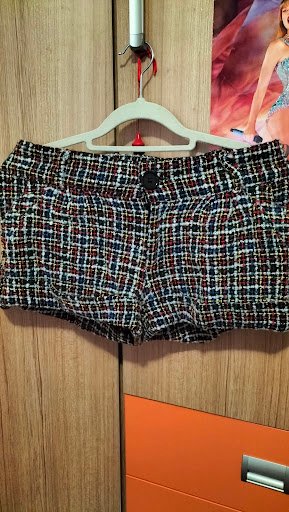 Shorts /Pantalón corto de tweed con lana K de Kilo