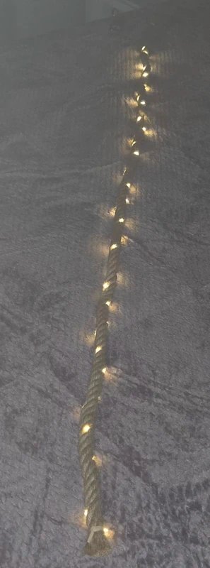 Guirnalda de Luces LED en Cuerda de Cáñamo