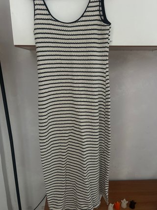 Vestido de punto a rayas