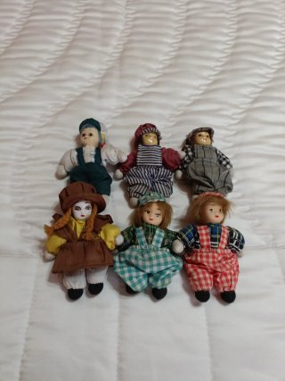 Set di 6 Bambole da Collezione
