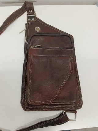 Bandolera de Piel Marrón