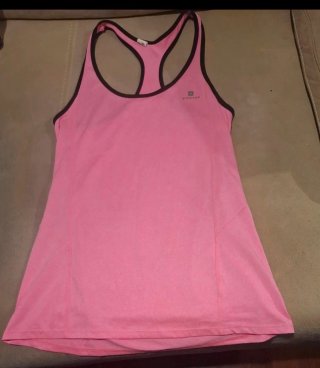 Camiseta de tirantes Domyos rosa