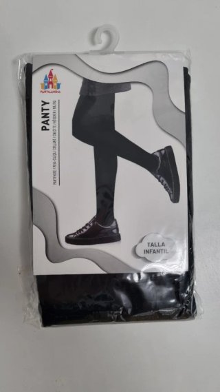 Panty Infantil Negro Talla Única