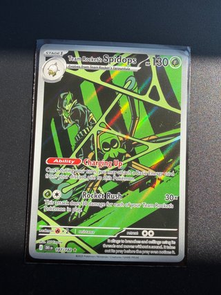 Carta Pokémon Team Rocket's Spidops 187/182