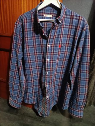 Camisa El Capote Cuadros Azul y Rojo XL
