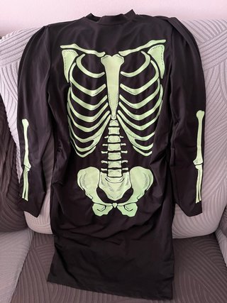 Vestido Premamá Disfraz Esqueleto Halloween
