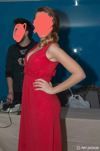 Vestido largo de fiesta Studio Classics rojo