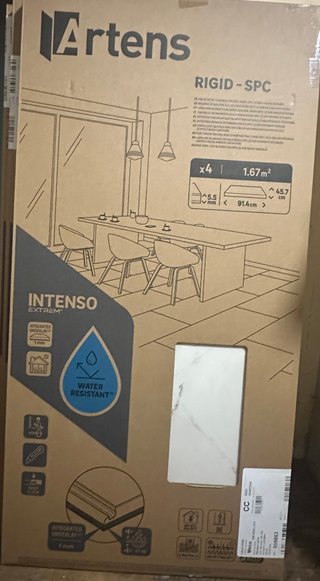 6 cajas Suelo Vinílico SPC Artens Intenso Extrem