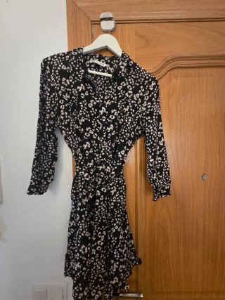 Vestido camisero Zara estampado
