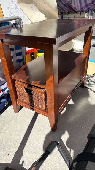 Set de 2 Mesas Auxiliares de Madera
