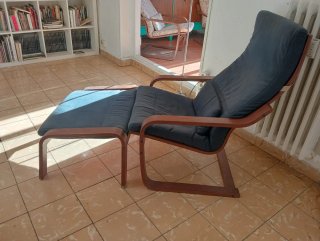 Sillón IKEA con Reposapiés