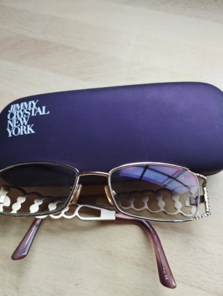 Montura de Gafas Jimmy Crystal Dorada