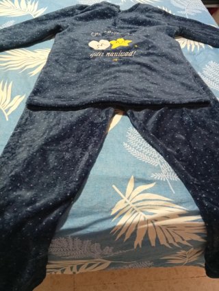 Pijama Azul con Estampado