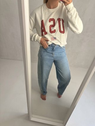 Sudadera Stradivarius Blanca