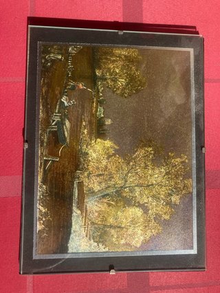 4 Cuadros Decorativos con Marco de Cristal