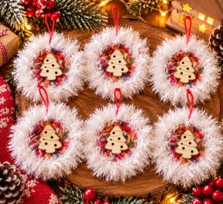 PACK 6 ADORNOS NAVIDEÑOS ARTESANALES – 5 €