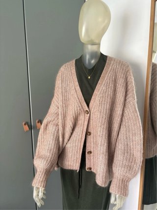 Cardigan Sezane Rosa Talla L