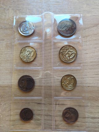 Set de 8 Monedas Euro de Prueba