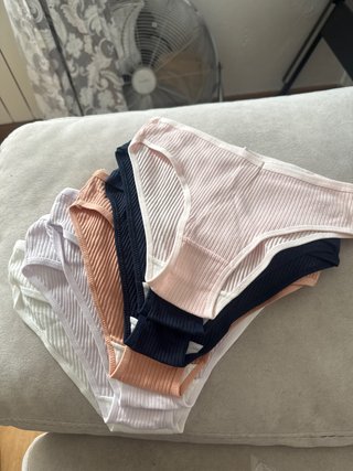 Pack de 7 bragas de canalé