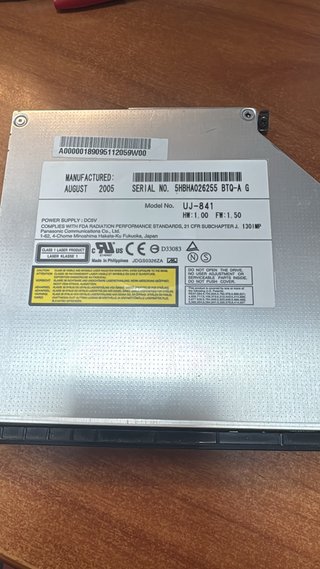 DVD Grabador Panasonic UJ-841 para Portátil