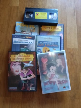 Lote de 6 Películas (DVD y VHS)