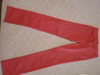 Pantalón Zara Premium Denim Rojo Talla 36