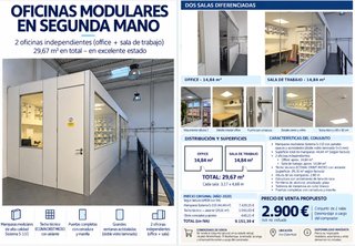 Mamparas de Oficina Modulares 29,67 m2