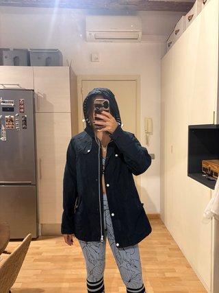 Chaqueta Impermeable Negra