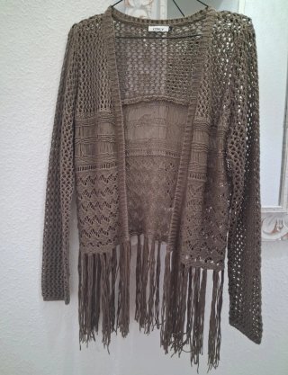 Cárdigan Boho Only Marrón Talla L