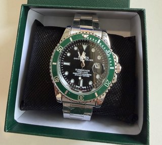 Reloj Starbucks Plateado y Verde