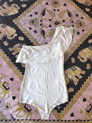 Body Zara Asimétrico rosa pálido