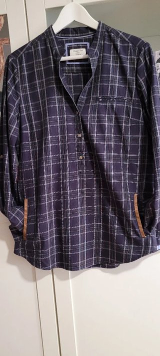 Camisa de Massimo Dutti con cuadros azules y verde