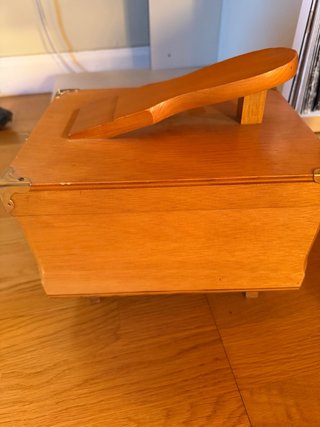 Caja de limpieza de zapatos de madera