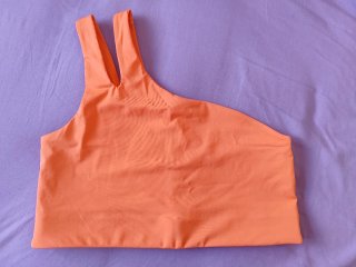Sujetador Asimétrico Fabletics Naranja XXL/1XL