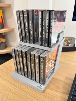 Soporte Expositor para Juegos PS1 (PlayStation)