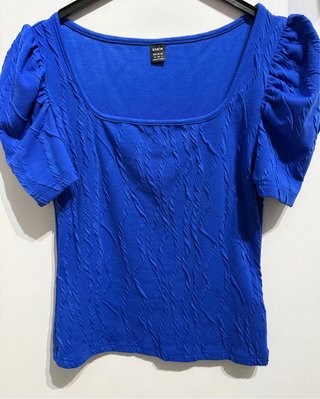Camiseta Manga Corta Azul Shein Talla M
