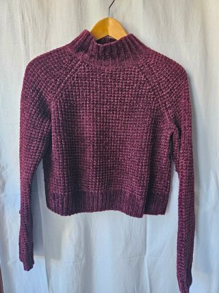 Jersey de Chenilla H&M Burdeos Talla S