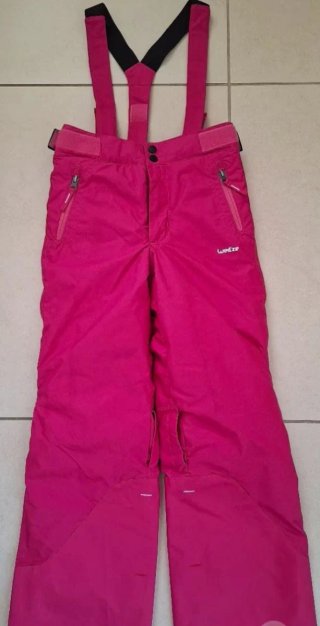 Pantalón de esquí Wedze rosa talla 12 años