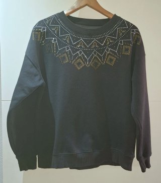 Sudadera Springfield Gris con Pedrería