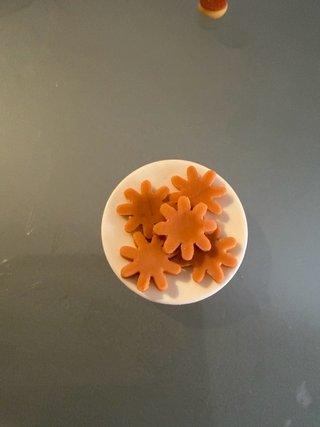 Mini biscotti a forma di fiore