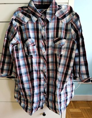 Blusa Oversize de Cuadros T. 52