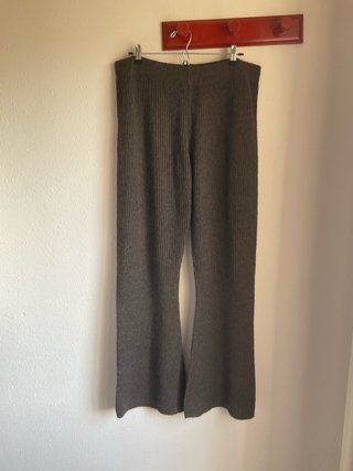 Pantalón de punto marrón