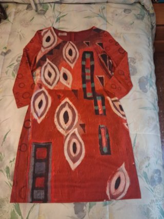 Vestido Estampado Rojo