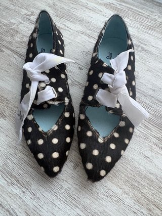 Bailarinas de Pelo con Estampado de Lunares