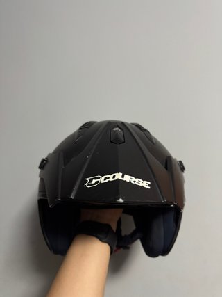 Casco Jet Moto Course Negro